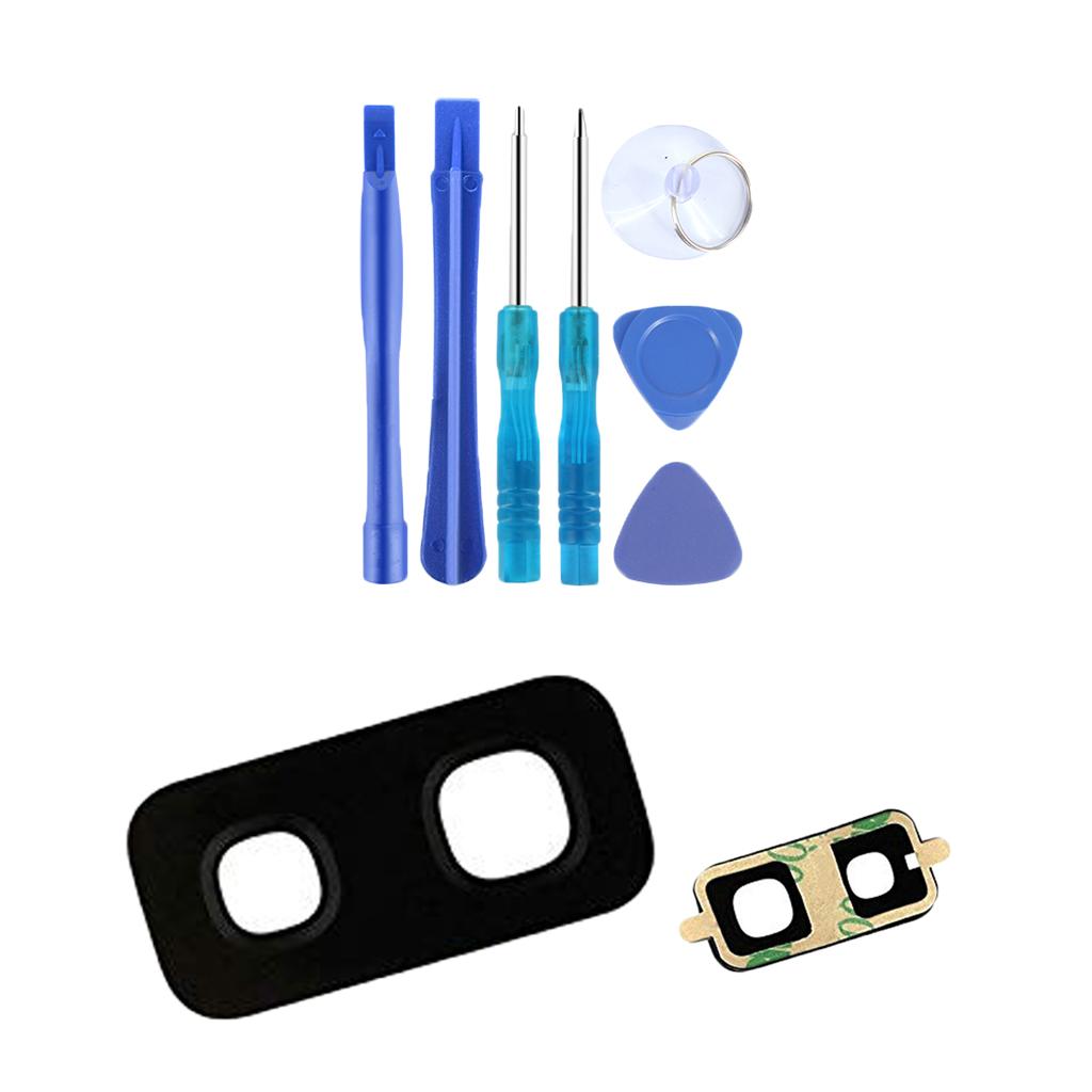Back Rear Camera Flash Lens Glass Cover For   S9 Plus With Tools