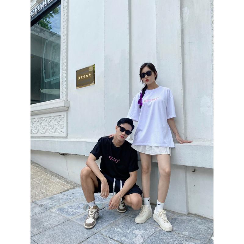 [Mã INBAU300 giảm 10% đơn 250K] Áo Thun Unisex Richky Premium Tee Luxury BlackPink Đen - RKP02