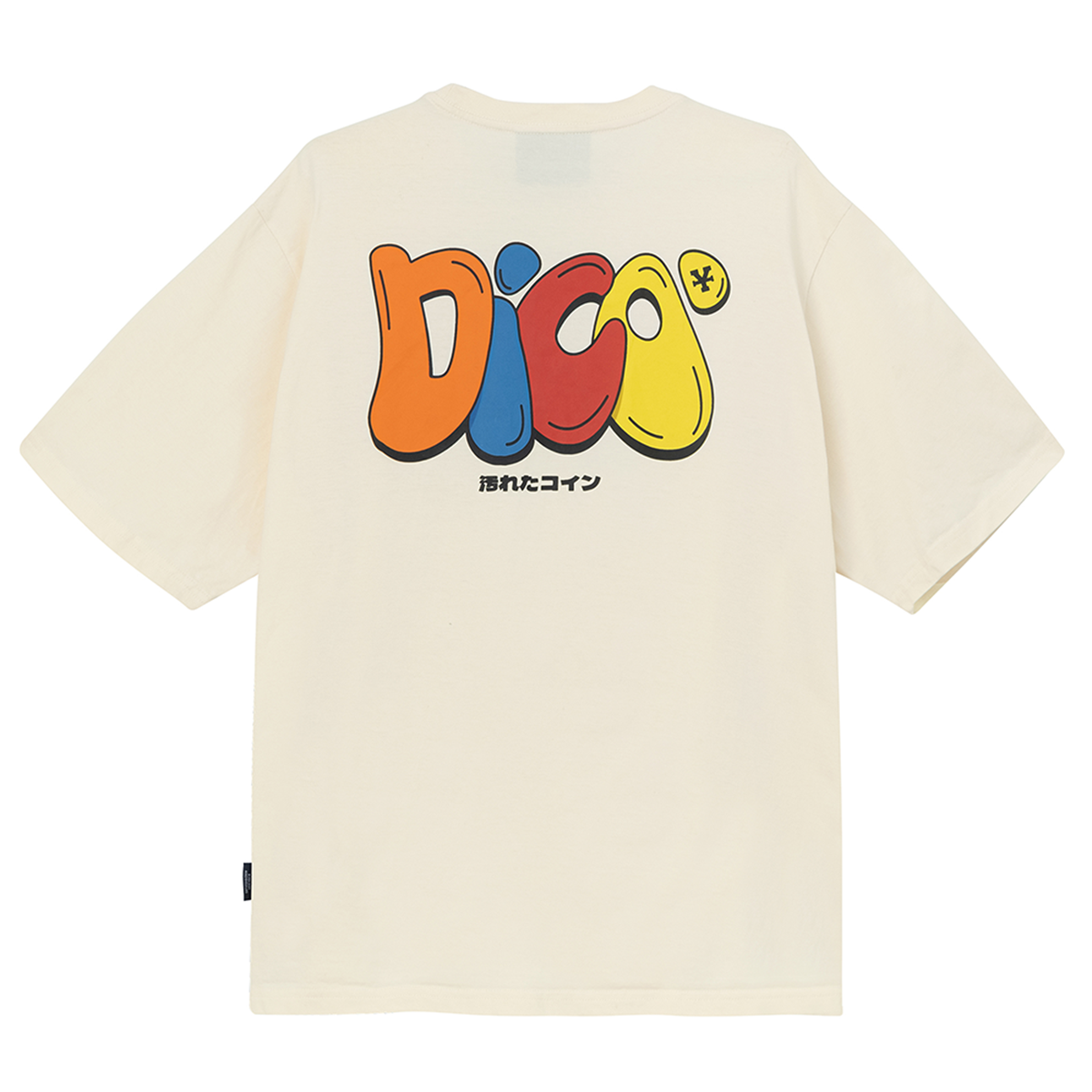 Áo Thun DirtyCoins Dico Multicolor Typo T-shirt - Cream
