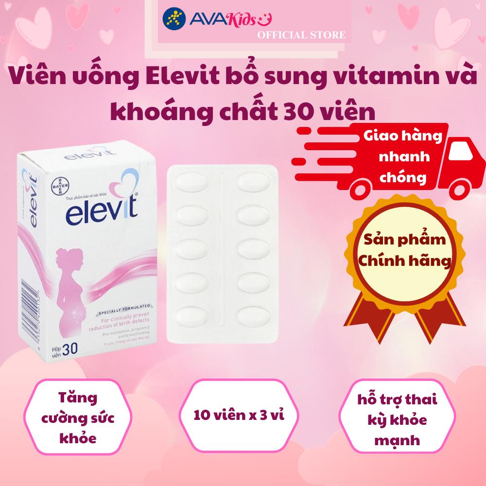 Viên uống Elevit bổ sung vitamin và khoáng chất 30 viên