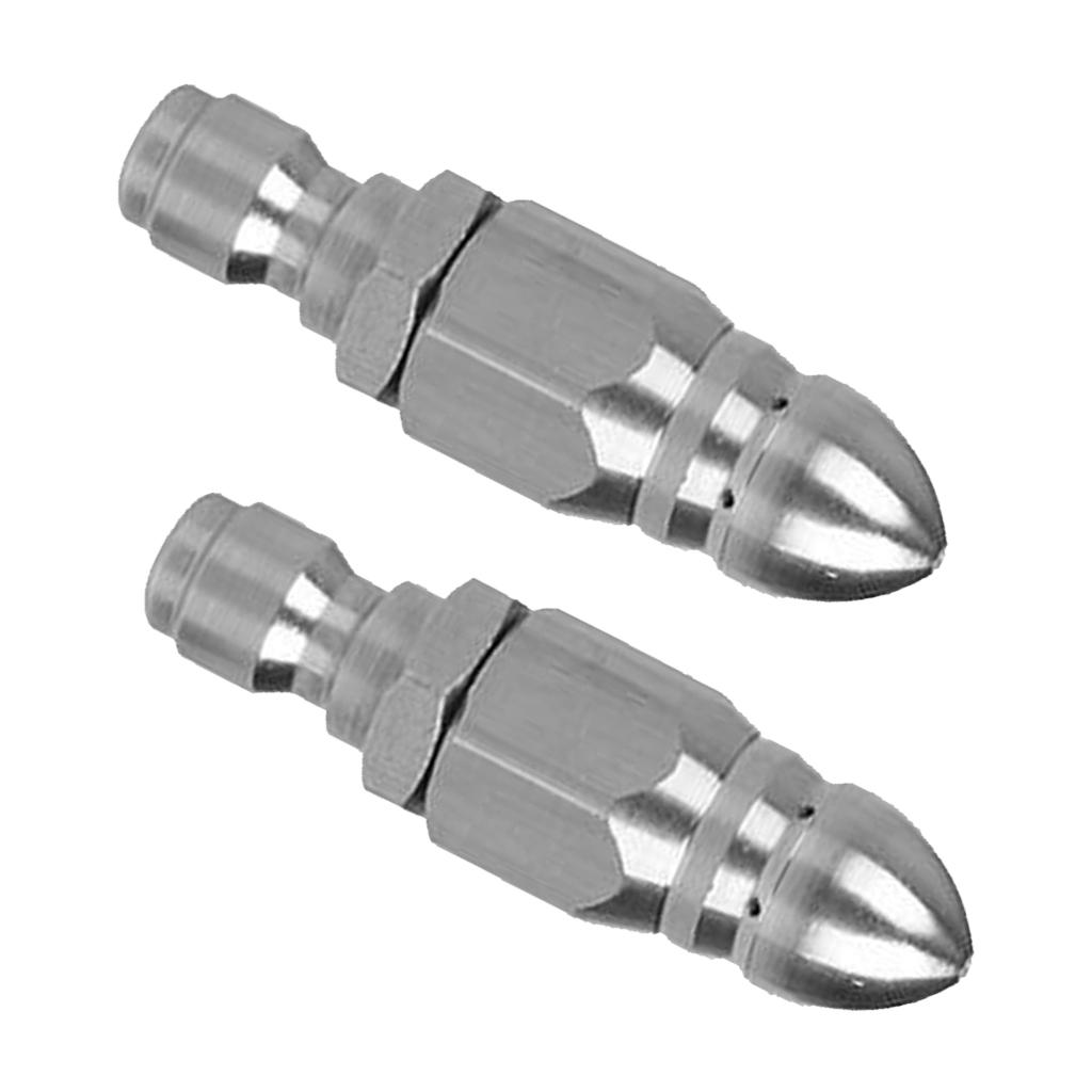 2 Pcs 1/4 ''M Áp Lực Thoát Nước Thông Cống Vệ Sinh Đường Ống Jetter Xịt