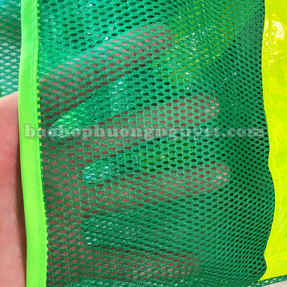 Áo phản quang lưới màu xanh môi trường