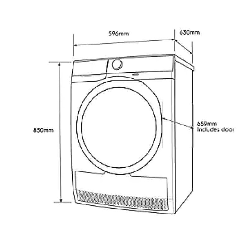 Máy Sấy Ngưng Tụ Electrolux EDC804P5WB - Hàng Chính Hãng