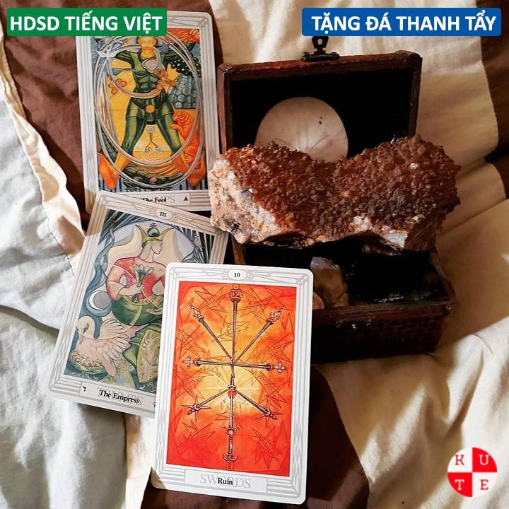 Bộ Bài Aleister Crowley Thoth Tarot 78 Lá Bài Tặng Hướng Dẫn Tiếng Việt Và Đá Thanh Tẩy