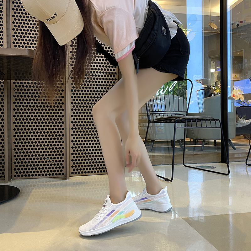 Giày thể thao nữ sneaker trắng đen thoáng khí êm chân chạy bộ đi chơi đi học tôn dáng siêu xinh buộc dây Phatdat V334