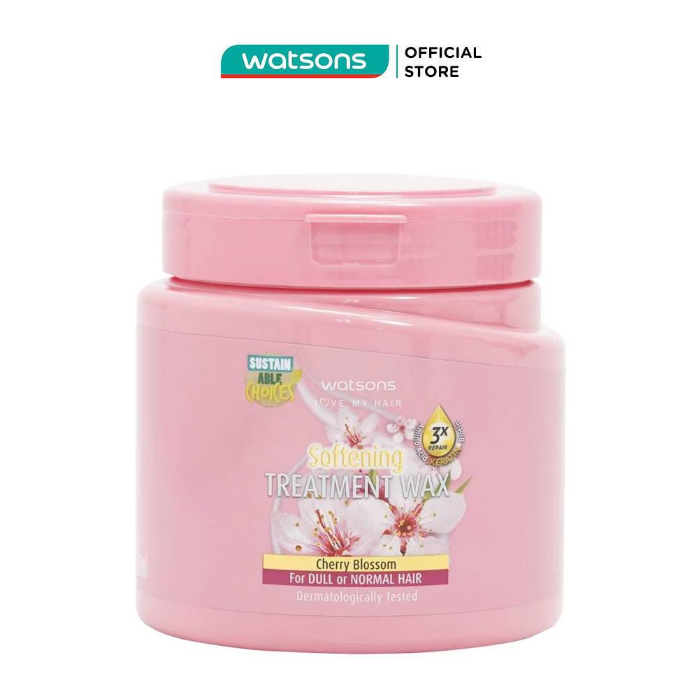 Kem Ủ Tóc Watsons Chiết Xuất Hoa Anh Đào Cho Tóc Xỉn Màu &amp; Tóc Thường 500ml