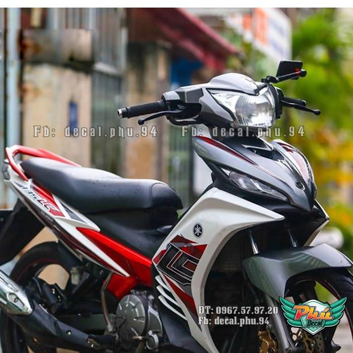 Tem rời Exciter 2011-2014 LC trắng xám đỏ