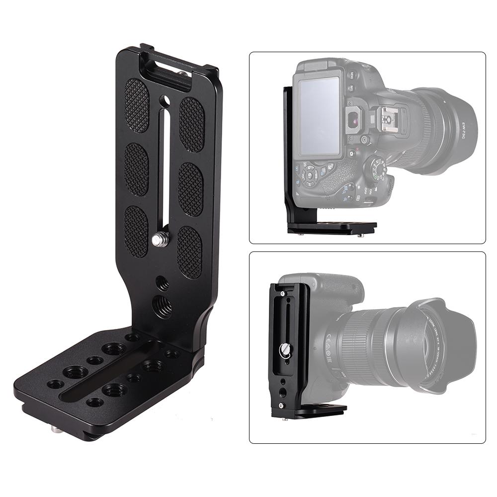 Giá đỡ chụp thẳng đứng hợp kim nhôm với vít 1/4 inch cho Canon Nikon Sony DSLR