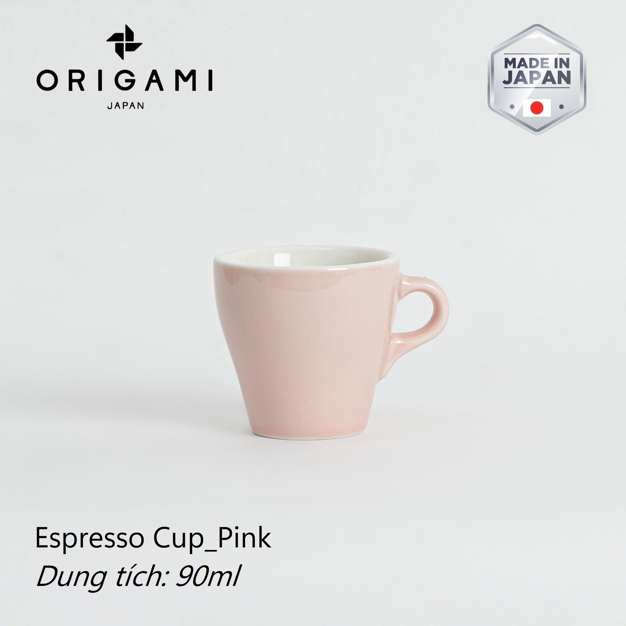 Ly sứ Origami Espresso Cup 90ml uống trà cà phê