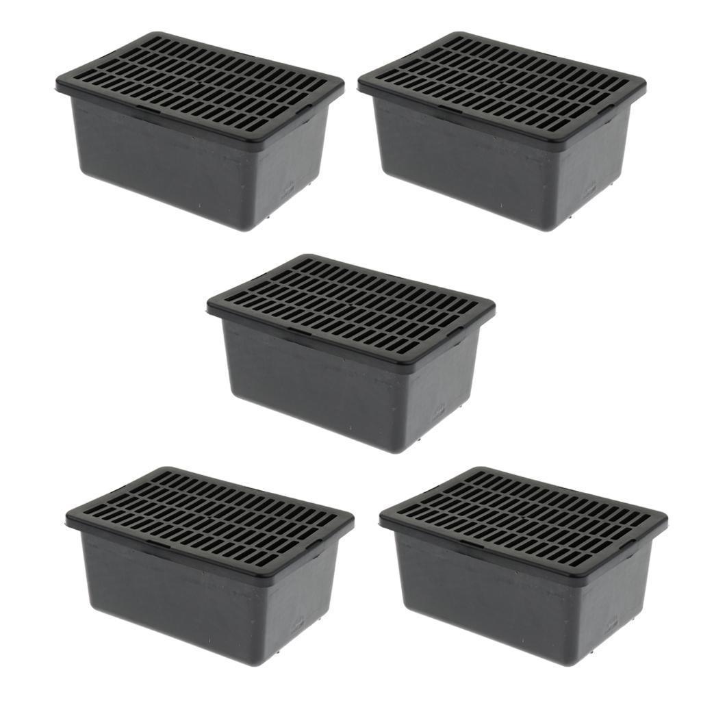 5x Reptile Vivarium Terrarium Breeding Tank Reptile Feeding Rearing Box Cage