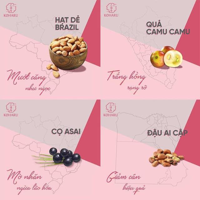 Nước Uống Đẹp Da KOHARU PLACENTA, Combo 2 chai Giúp Bảo Bối Ngừa Nám Sạm Da, Chăm Sóc Da Mụn, Trắng Da