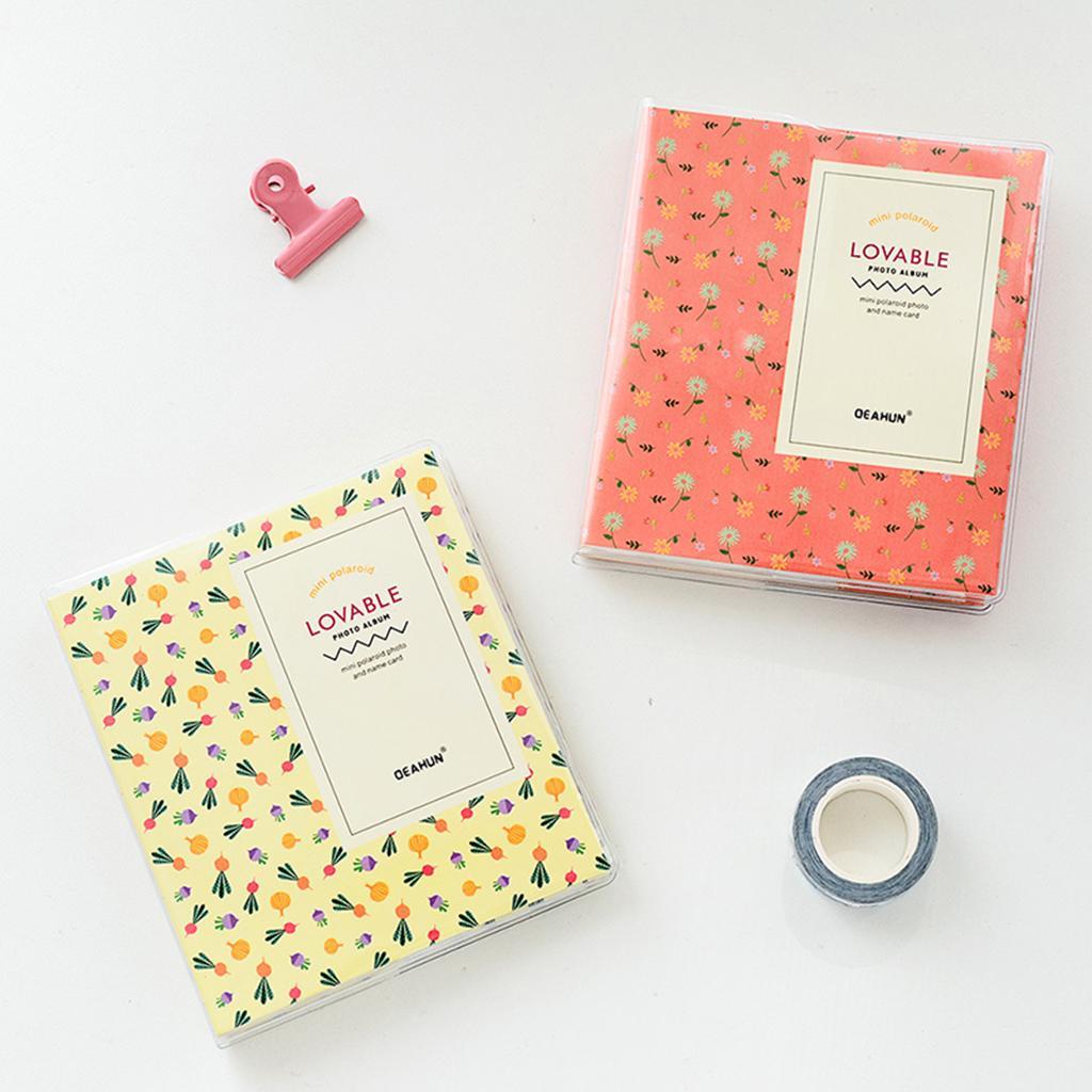 64 Pockets Photo Album for Mini 8, 9 7s 50 90 Film - , 110X140X40mm Yellow