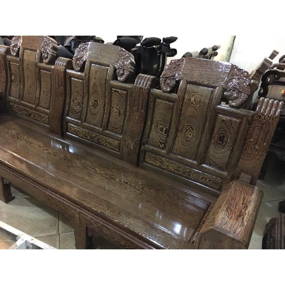 Bộ Bàn Ghế Âu Á Gỗ Mun Đuôi Công
