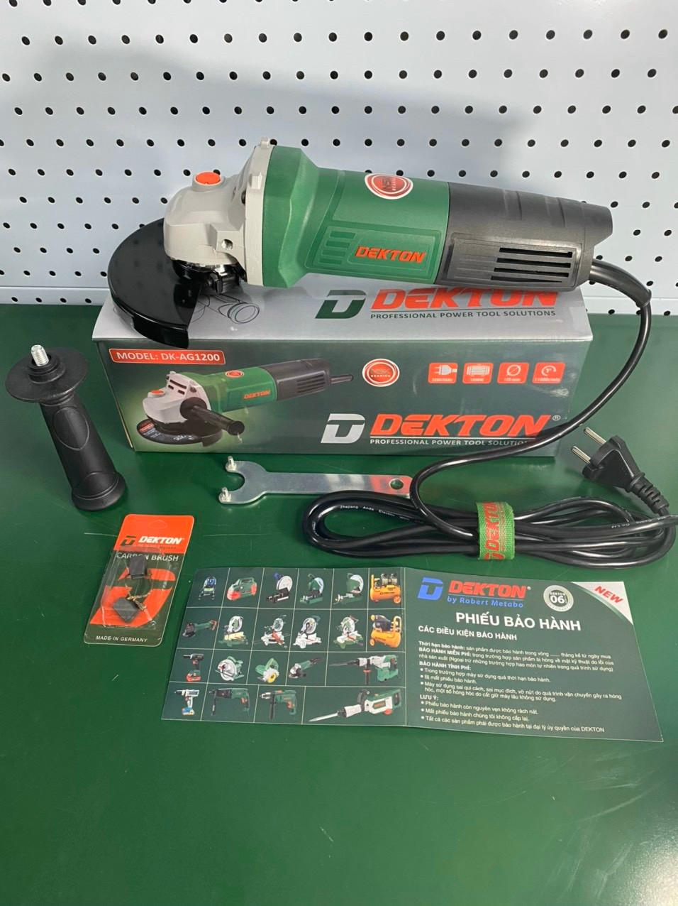 MÁY MÀI ĐIỆN 1200W 125MM DEKTON DK-AG1200 - HÀNG CHÍNH HÃNG