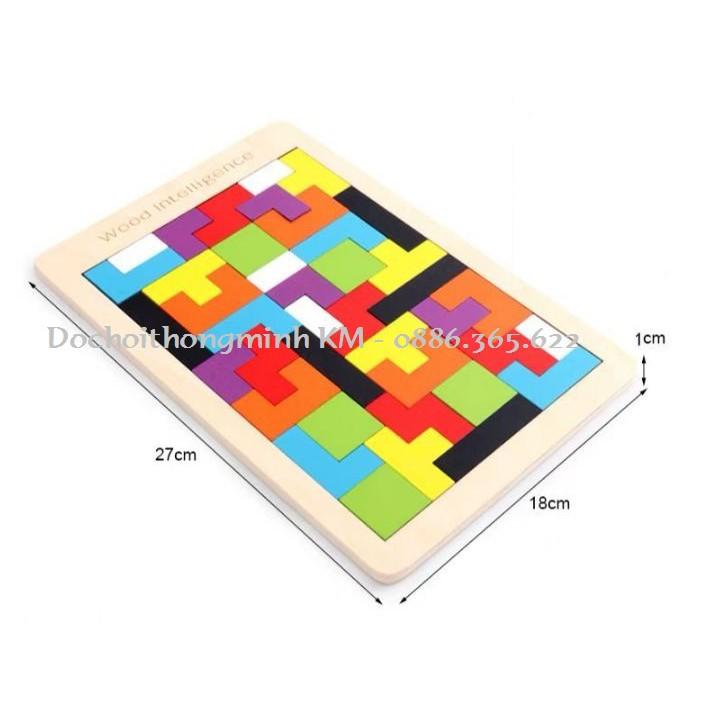 Tangram Puzzle gỗ 40 chi tiết