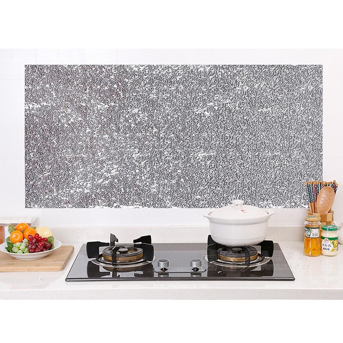 Combo 3 Cuộn Giấy Dán Bếp Tráng Nhôm Cách Nhiệt, Chống Dầu Mỡ Cuôn 3M X 60Cm - CH Hương Thị Miễn Phí Vận Chuyển