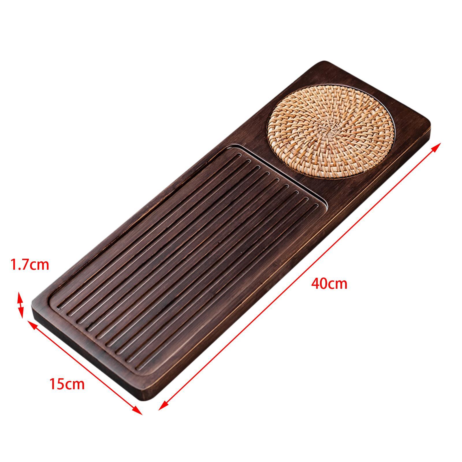 Rectangular Japanese Tea Serving Tray Household Tea Board for Travel Accessories