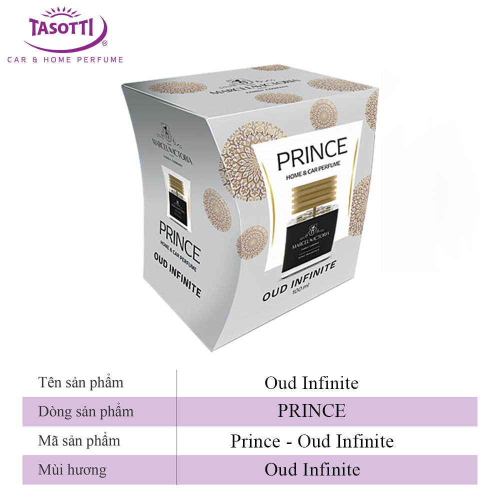 Nước Hoa Khử Mùi Kháng Khuẩn Xe Hơi TASOTTI PRINCE Nhập Khẩu Cao Cấp Từ BA LAN, Nhiều Mùi Hương