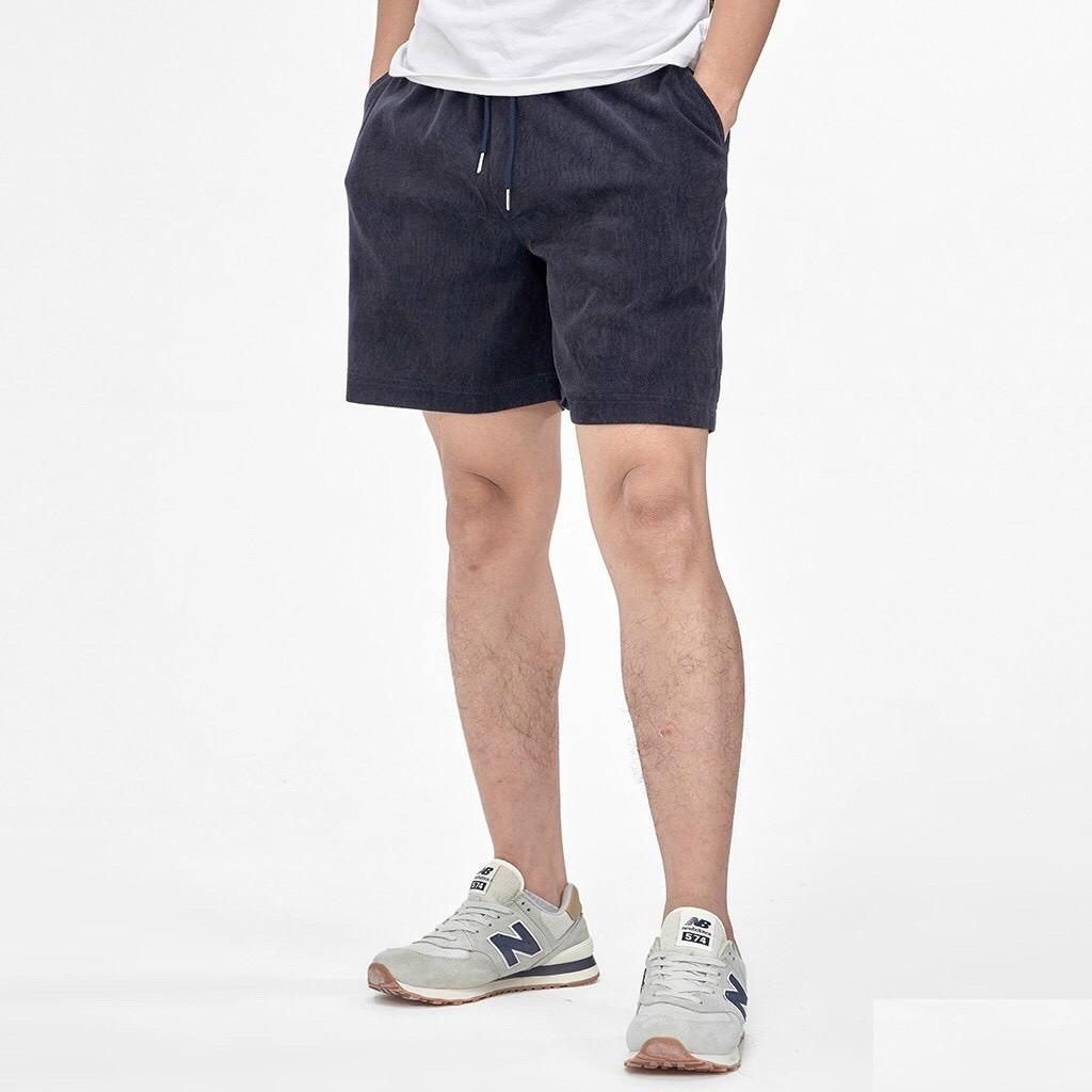 Hình ảnh Quần Short Đùi Nhung Tăm Form rộng Unisex  Nam Nữ Chất Mát Mẻ, 3 Màu Trẻ Trung 