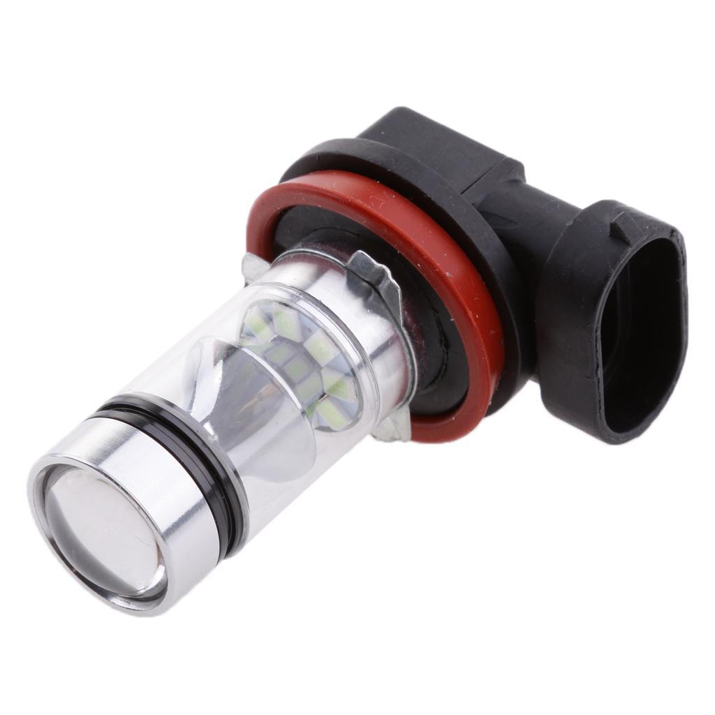 2 Pieces H11 100W Car Fog Driving Light LED Bulbs High Power Ice Blue