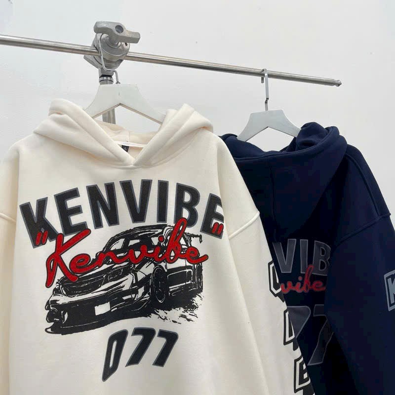 Áo khoác HOODIE KENVIBE màu đen vải nỉ lót bông dày dặn trẻ trung năng động unisex nam nữ Cao Cấp Chất Dày Dặn Mềm Mịn Mùa thu Đông Mặc Cực Ấm khoác ngoài form rộng chống nắng
