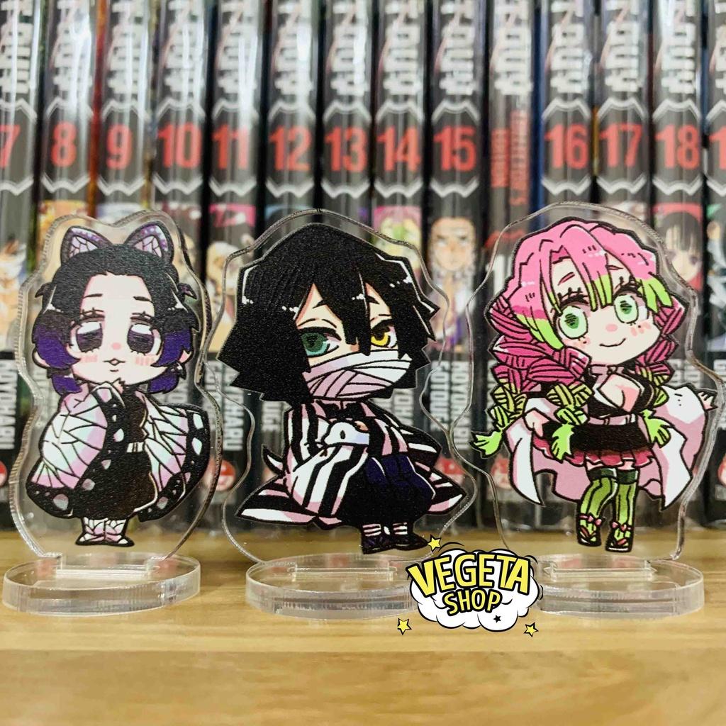 Mô Hình Tượng Standee Acrylic Mica 2 mặt - Set 9 Kimetsu no Yaiba - Tanjiro Nezuko Zenitsu Inosuke Giyu Rengoku Shinobu