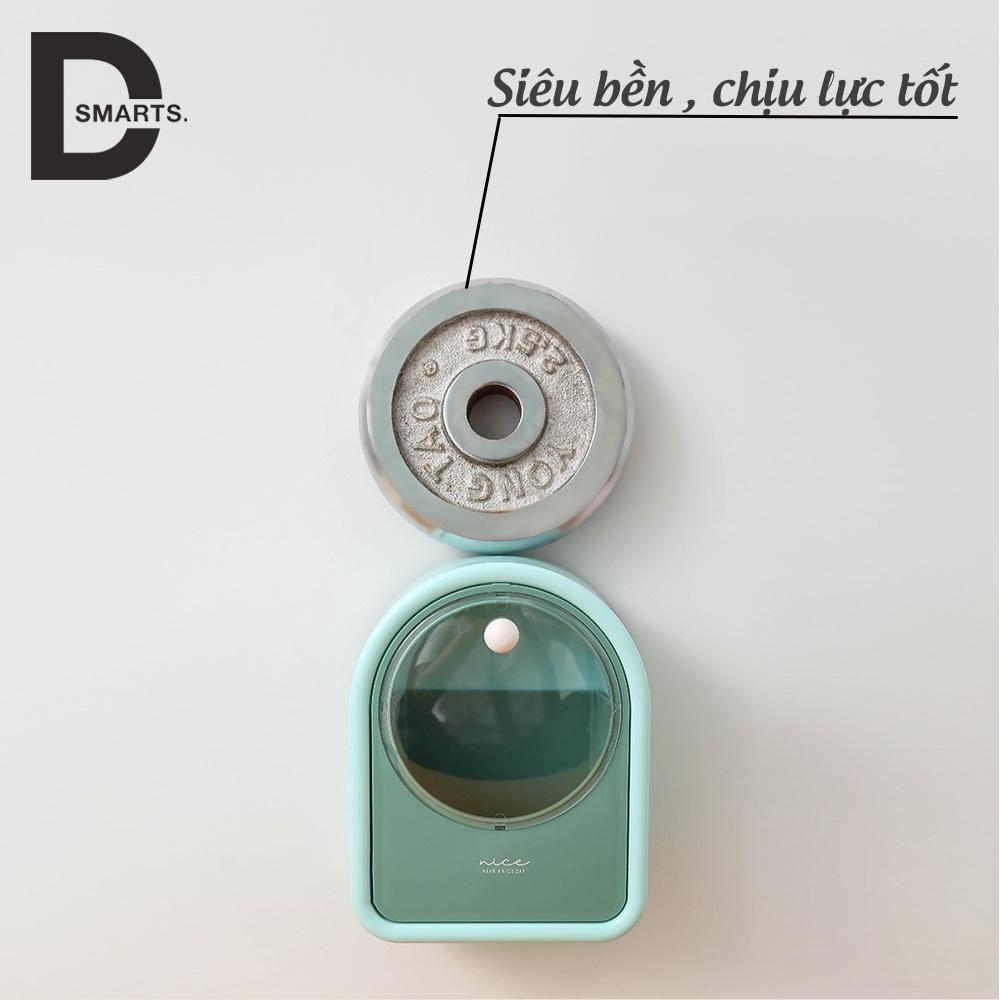 Hộp đựng bông tẩy trang chất liệu HIPS đa năng treo tường tiện lợi