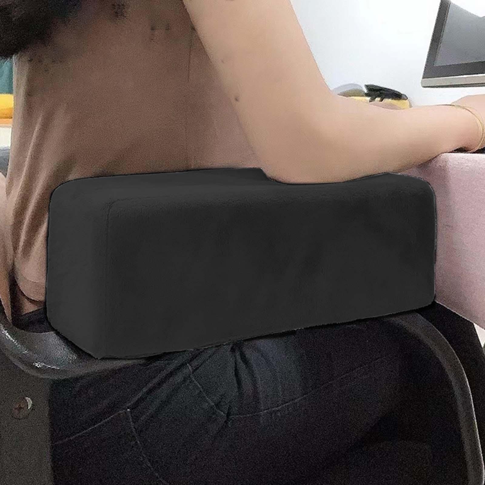 Pair Arm rest Cushion Removable Thick Anti Slip for Gaming Chair Black