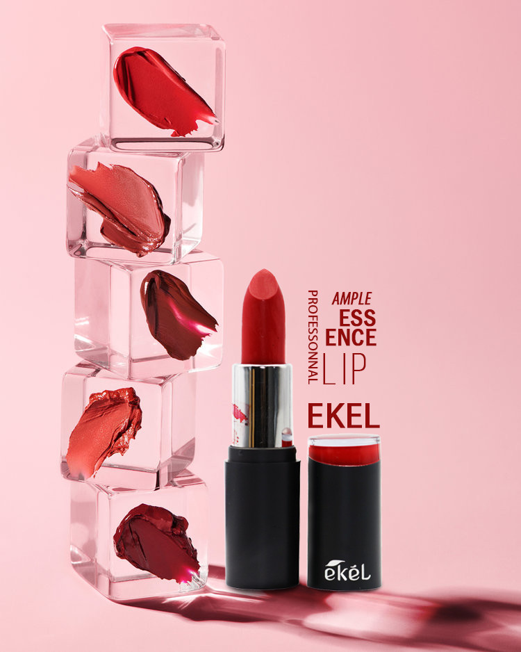 Son màu lì nhẹ môi coral love Ekel Professional Ample Essence Lip 110