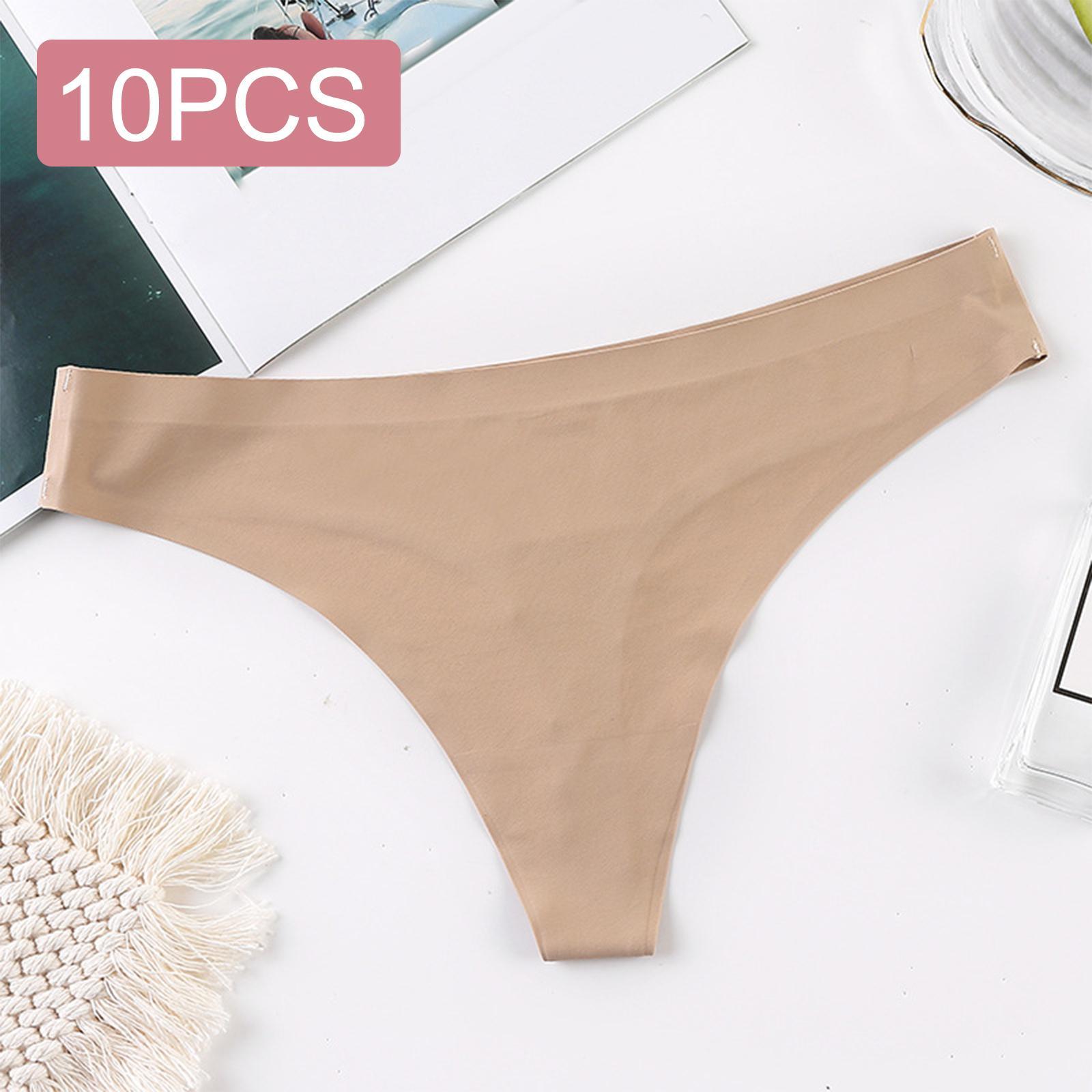 Women Ice Silk Underpants Lingerie Briefs Hipster Panties