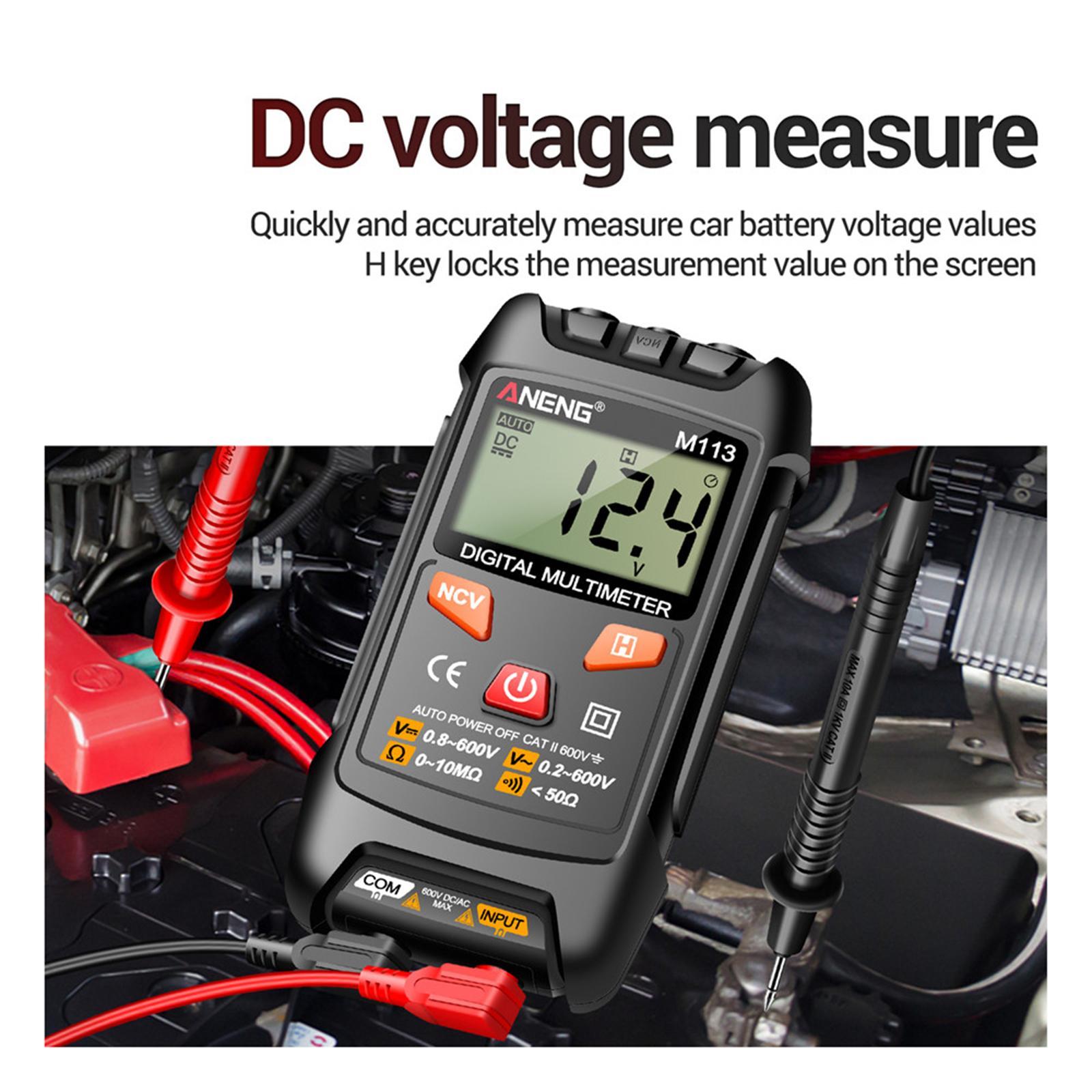 Pocket Multimeter Electrical Tester Ohm meter for  DC Voltage, Current, NCV, Continuity, Capacitance, Diodes, Meansurement, Meter for Automotive