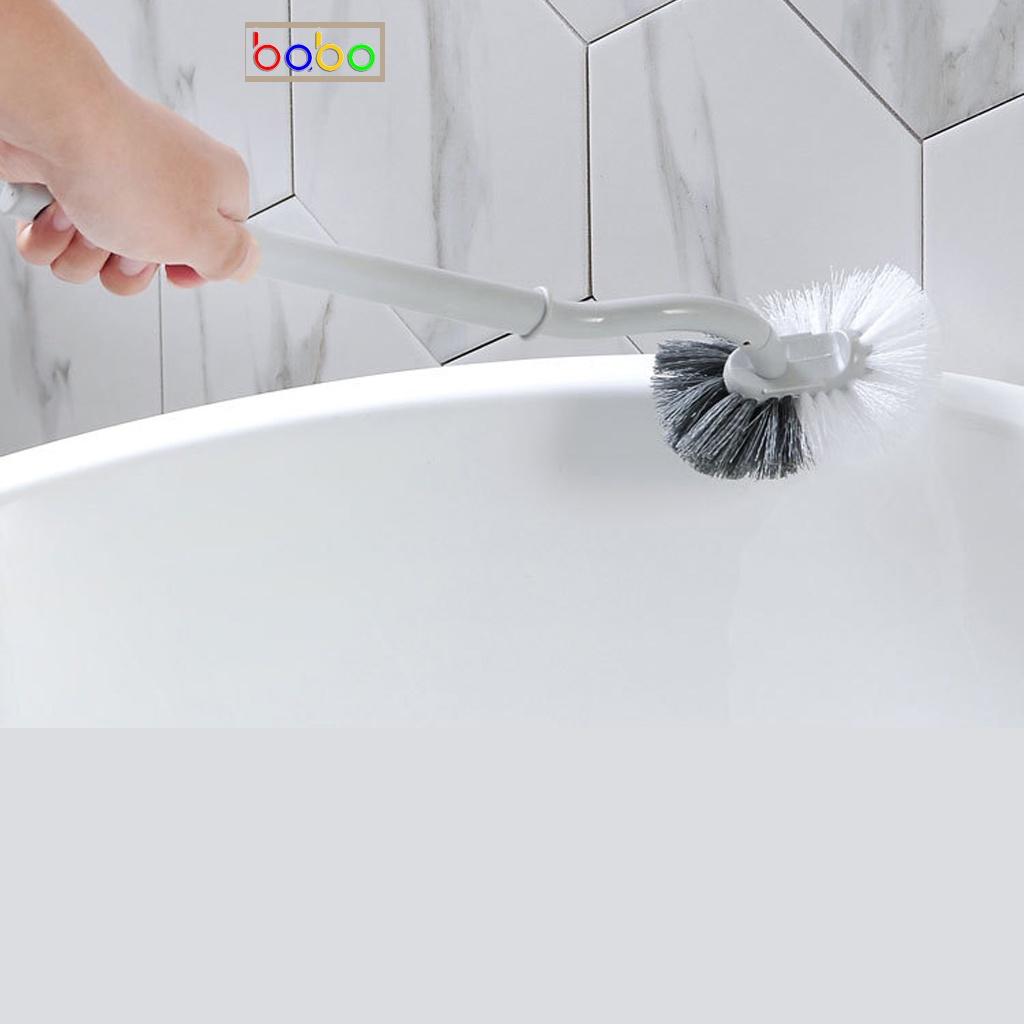 Bàn chải nhà vệ sinh cọ bồn cầu toilet không có góc chết lông mềm babo