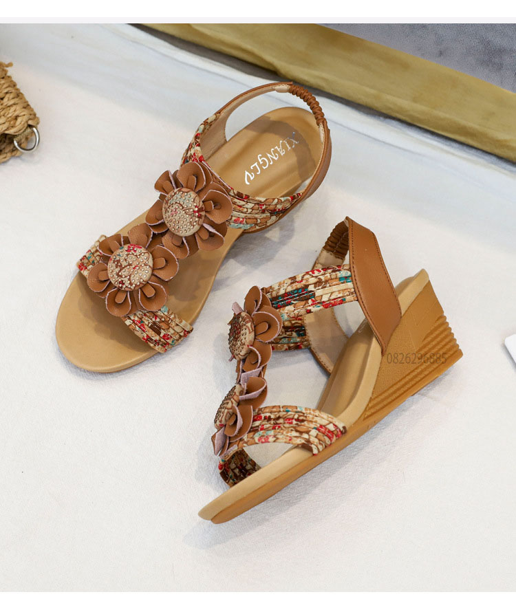 Giày quai ngang nữ giày sandals nữ dép quai hậu nữ cao 5 cm - 320-324