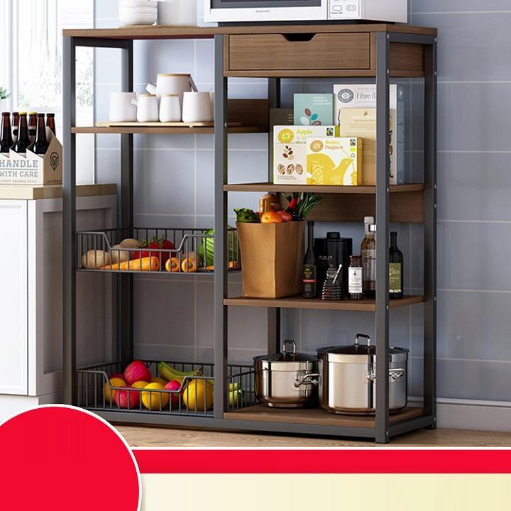 Kệ để lò vi sóng - Kệ để lò vi sóng 6 ô, 80x30x80cm - kệ để đồ nhà bếp