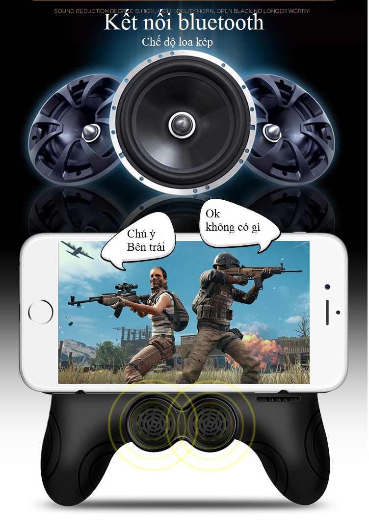 Tay Cầm Chơi Game Kiêm Sạc Dự Phòng Có Loa Bluetooth CZ-101 - Hàng Nhập Khẩu