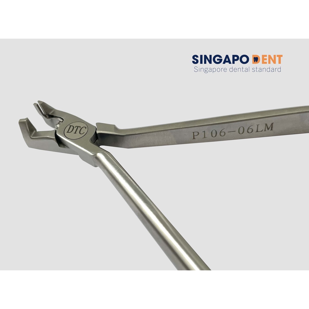 Kềm cắt xa cán dài kèm tuôn nhỏ (Distal end cutters with safety holding and flush end long handle mini)_DTC_Vật liệu hỗ trợ_Dùng trong nha khoa_Chỉnh nha [Ảnh thât][Chính hãng]