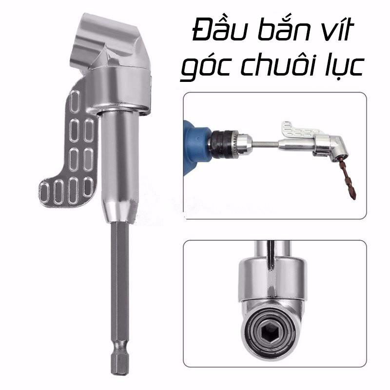 Đầu chuyển hướng máy khoan bắt vít dài, chuyển hướng bắn tô vít góc chuôi lục giác, đổi góc vặn vít, bắt vít góc khuất