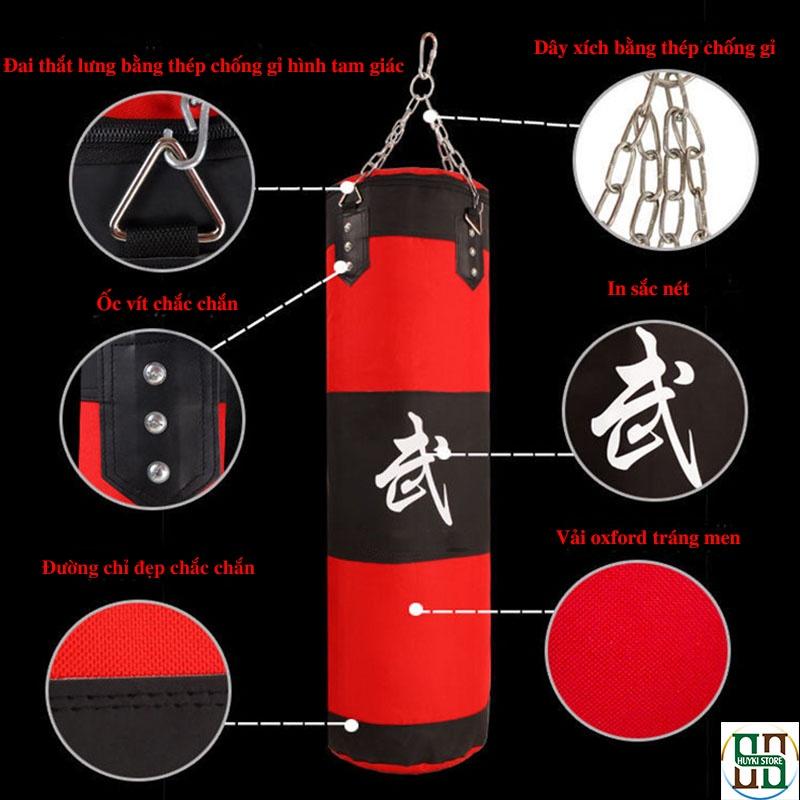 Vỏ bao cát đấm bốc tập võ 4 lớp siêu bền HÀNG LOẠI 1 Vỏ bao cát boxing chưa nhồi giá rẻ tập võ thuật boxing tại nhà