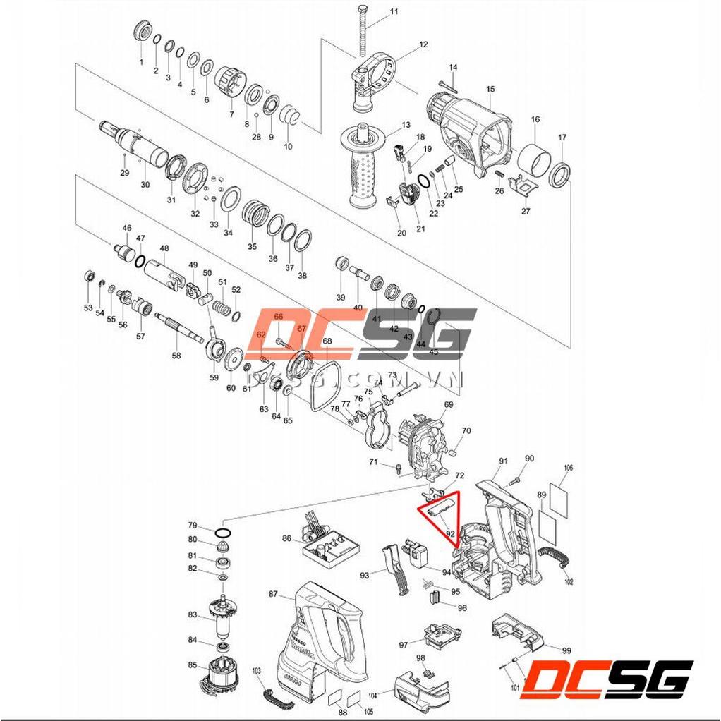 Cần gạt đão chiều cho máy DHR242/ DHR243/ DHR244 Makita 453124-5 | DCSG