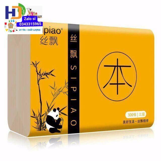 Thùng giấy ăn gấu trúc 1 GÓI 300 TỜ