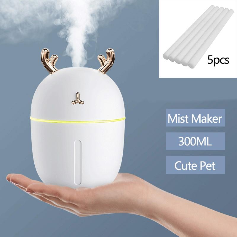 Thú Dễ Thương Máy Phun Sương Tạo Độ Ẩm Sáng Tạo Usb Cắm Nhà Xe Ô Tô Mini Thanh Lọc Không Khí Tạo Ẩm Phun Nước Bổ Sung Nhạc Cụ