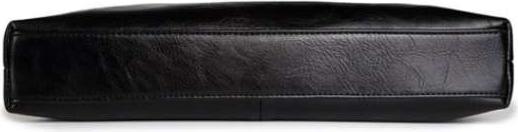 Men's Simple Business Tote PU leather Briefcase - Black