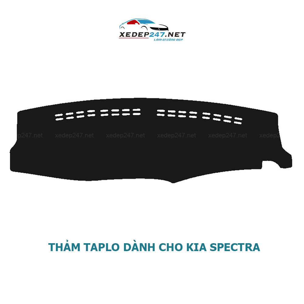 Thảm Taplo dành cho xe Kia Spectra chất liệu Nhung, da Carbon, da vân gỗ