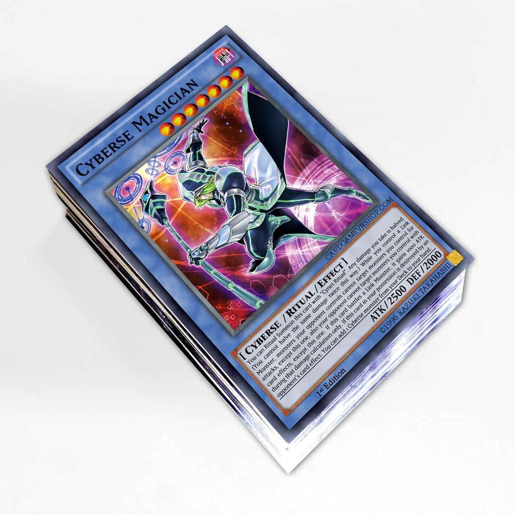 Bài Yugioh ️️ Thẻ bài Yugioh VRAINS Cyberse Yusaku Fujiki deck 54 lá