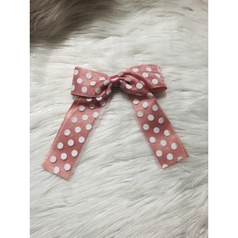 Kẹp tóc nơ. KT 12 x 15cm. Có 2 kiểu