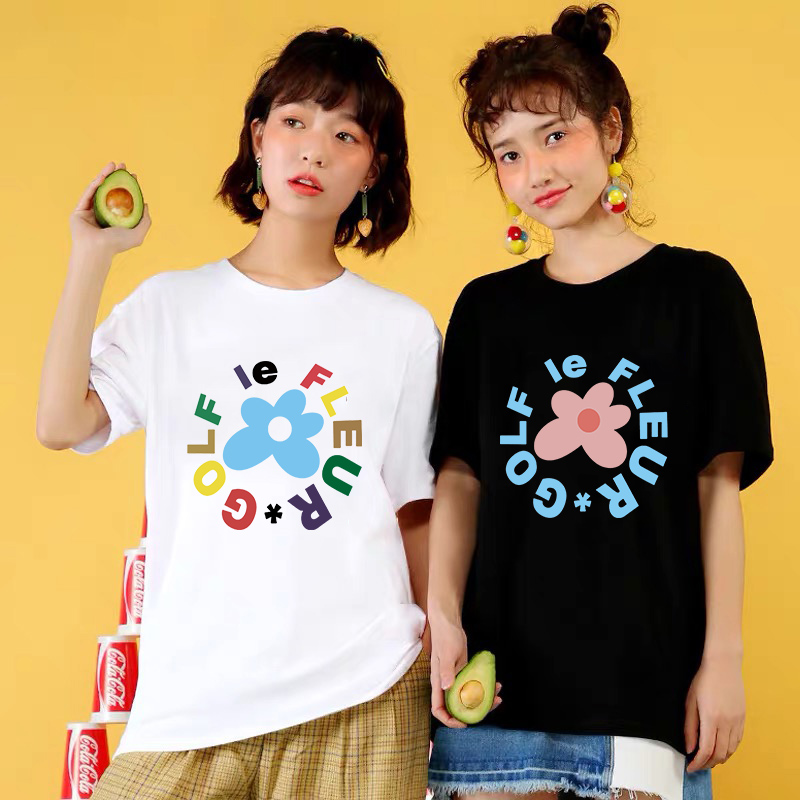 Áo phông ngắn tay hoa nhỏ Golf Unisex