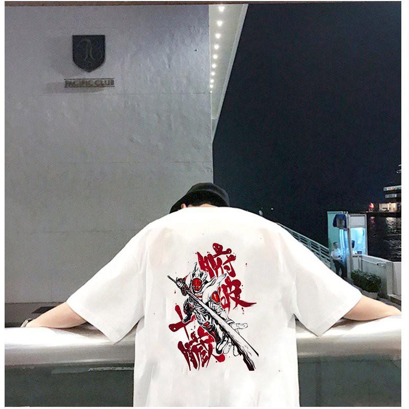Áo thun unisex độc lạ Samurai form rộng vải dày mịn 2019T1806