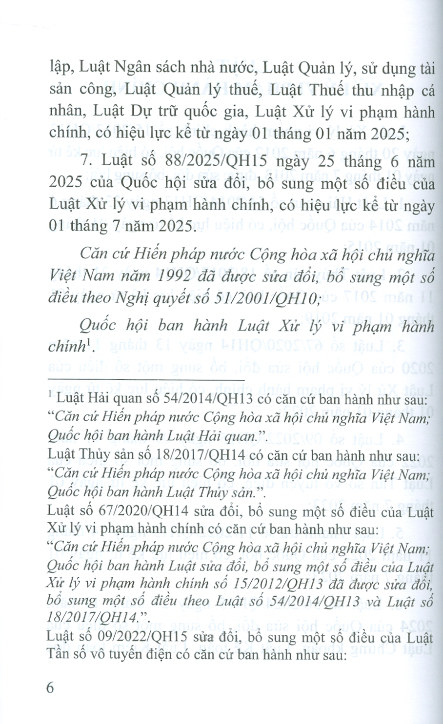 Luật Xử Lý Vi Phạm Hành Chính (Sửa Đổi, Bổ Sung Năm 2020, 2022, 2024, 2025)