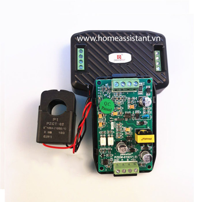Đồng Hồ Đo Điện AC 1 Pha 6 Thông Số 100A RS485 Modbus PZEM-016
