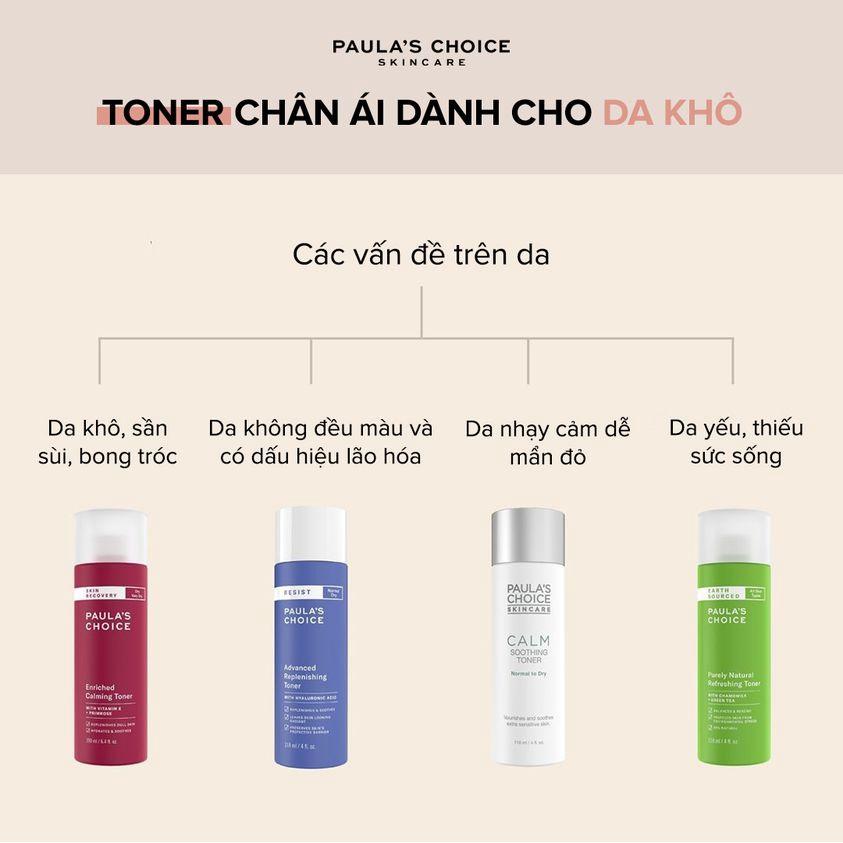 Toner thiên nhiên an toàn cho phụ nữ mang thai Paula's Choice Earth Sourced Purely Natural Refreshing Toner (Mã 8510)